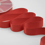 doppio raso 25 mm rosso corallo