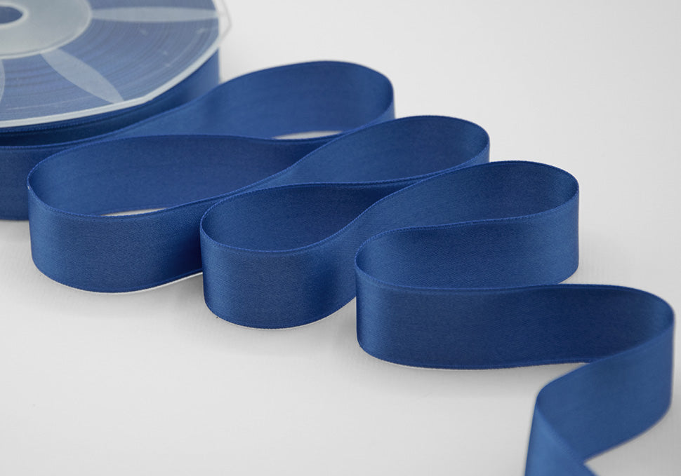 doppio raso 25 mm blu cina