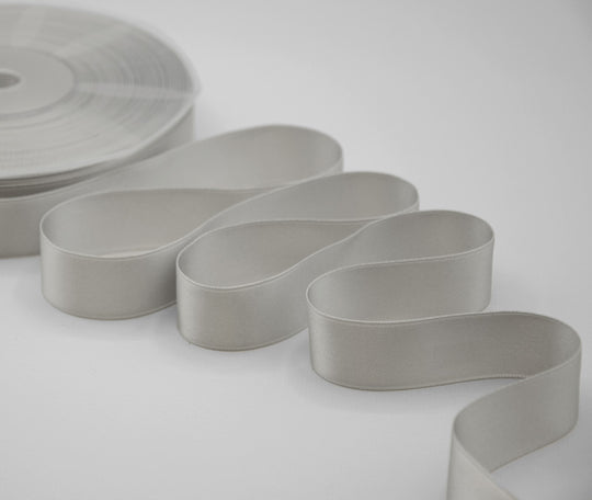 doppio raso 25 mm grigio perla