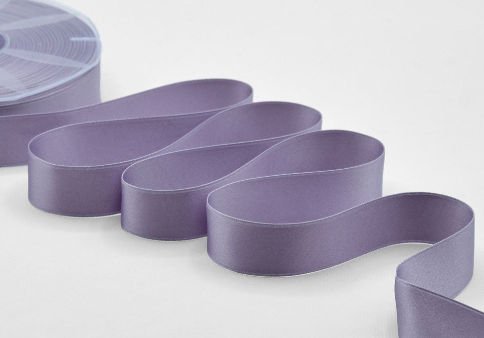 doppio raso 25 mm malva