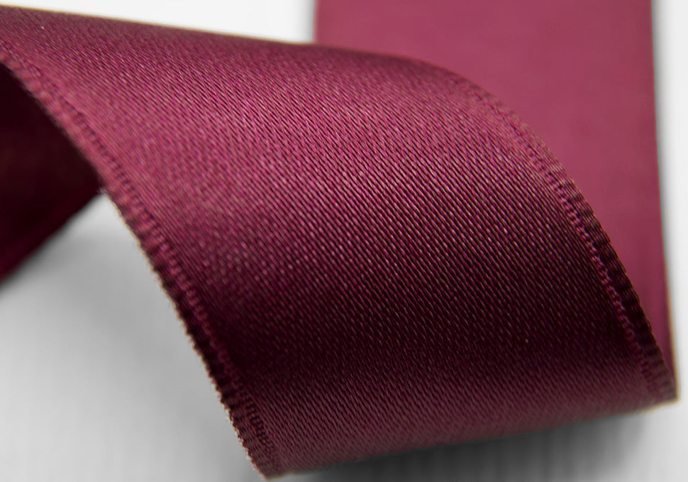 doppio raso tirante laterale 30 mm bordeaux scuro