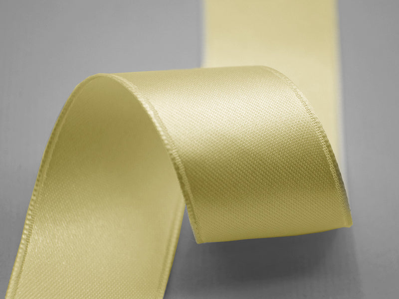 Double satin 30mm yellow side tie