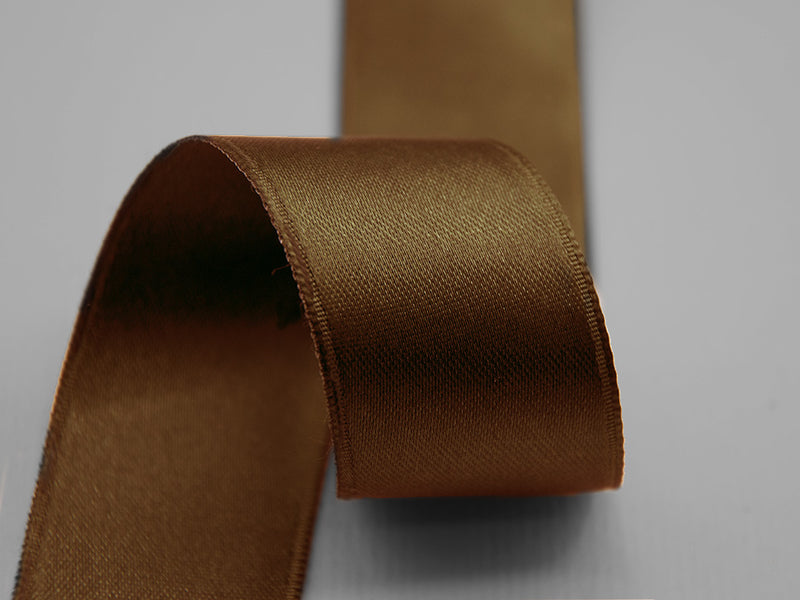 Double Satin 30mm Brown Side Tie