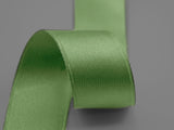 Double satin 30mm apple green side tie
