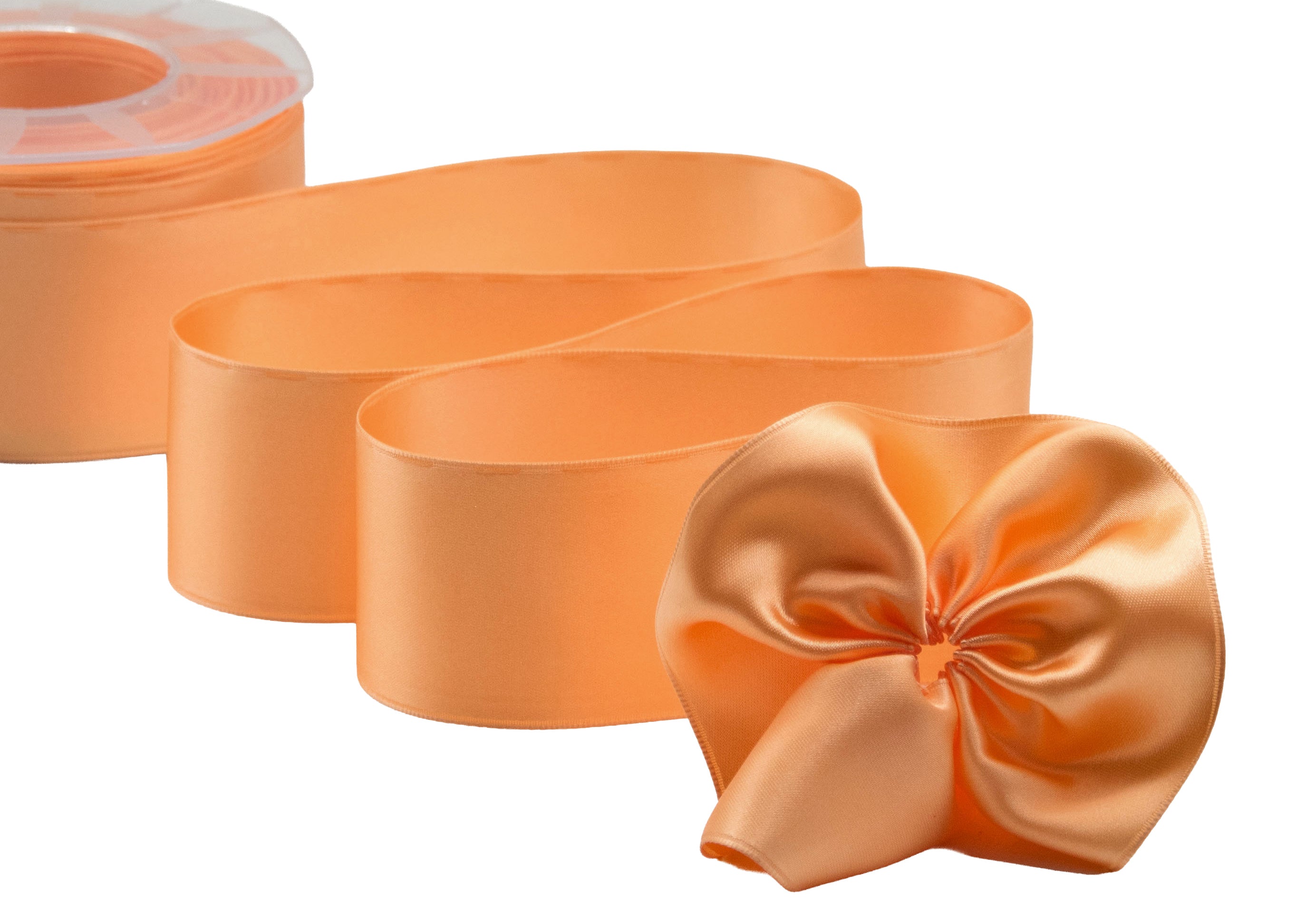 doppio raso tirante laterale 40 mm arancio albicocca