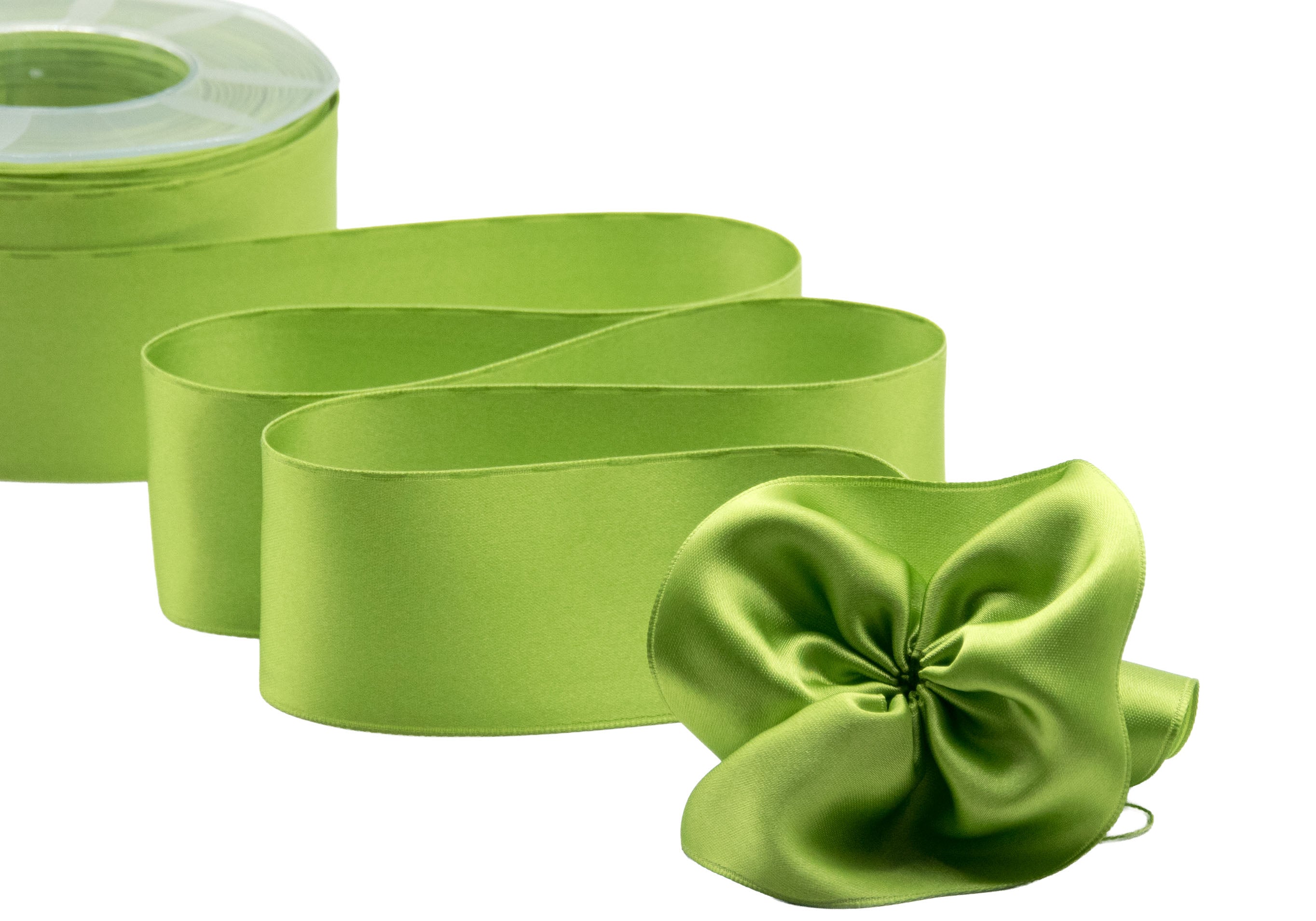 doppio raso tirante laterale 40 mm verde pistacchio