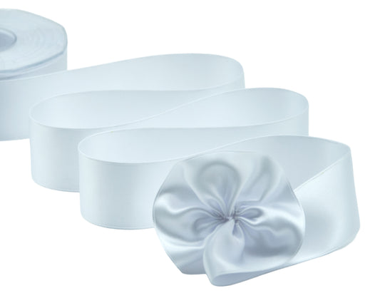 doppio raso tirante laterale 40 mm bianco ottico