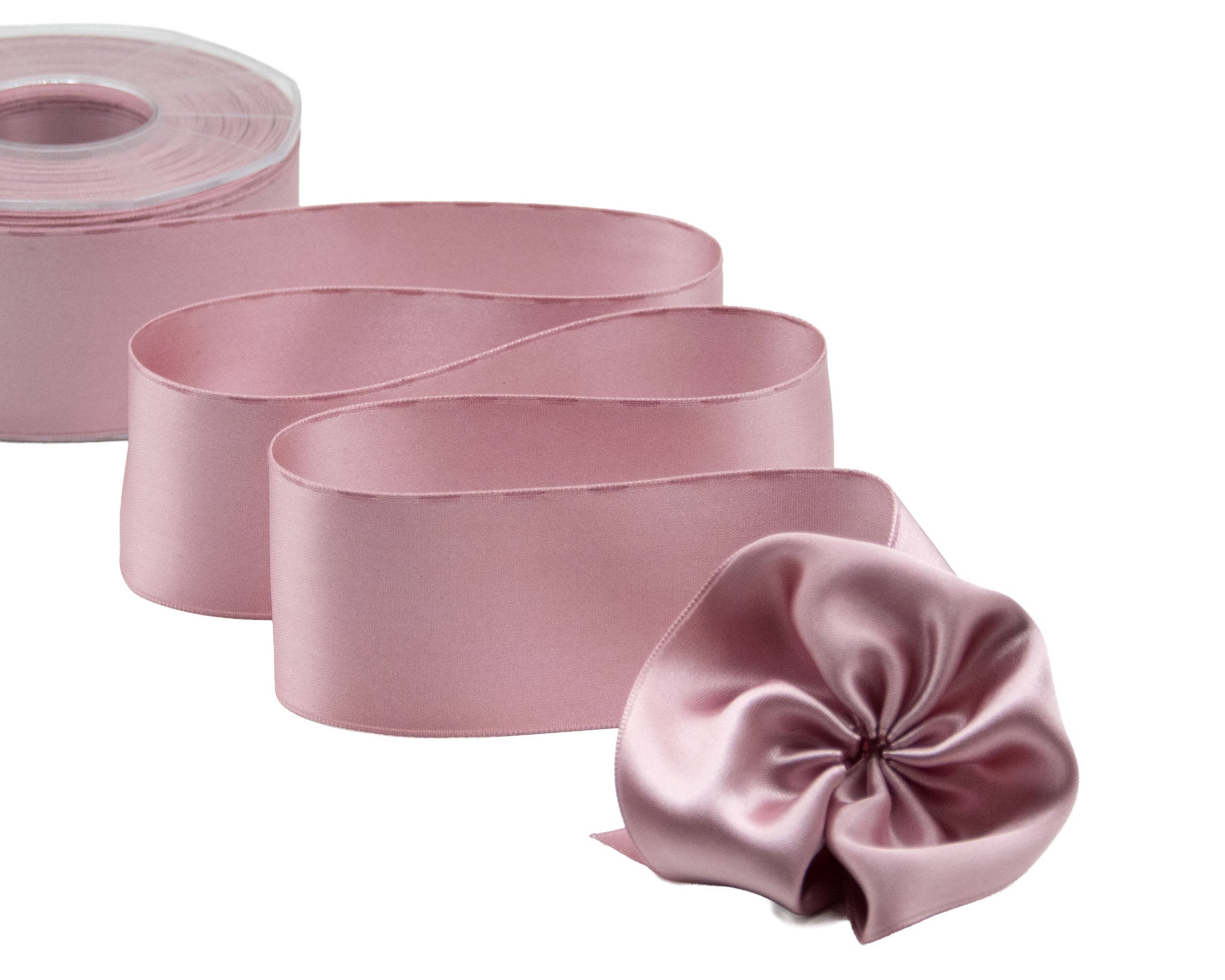 doppio raso tirante laterale 40 mm rosa antico