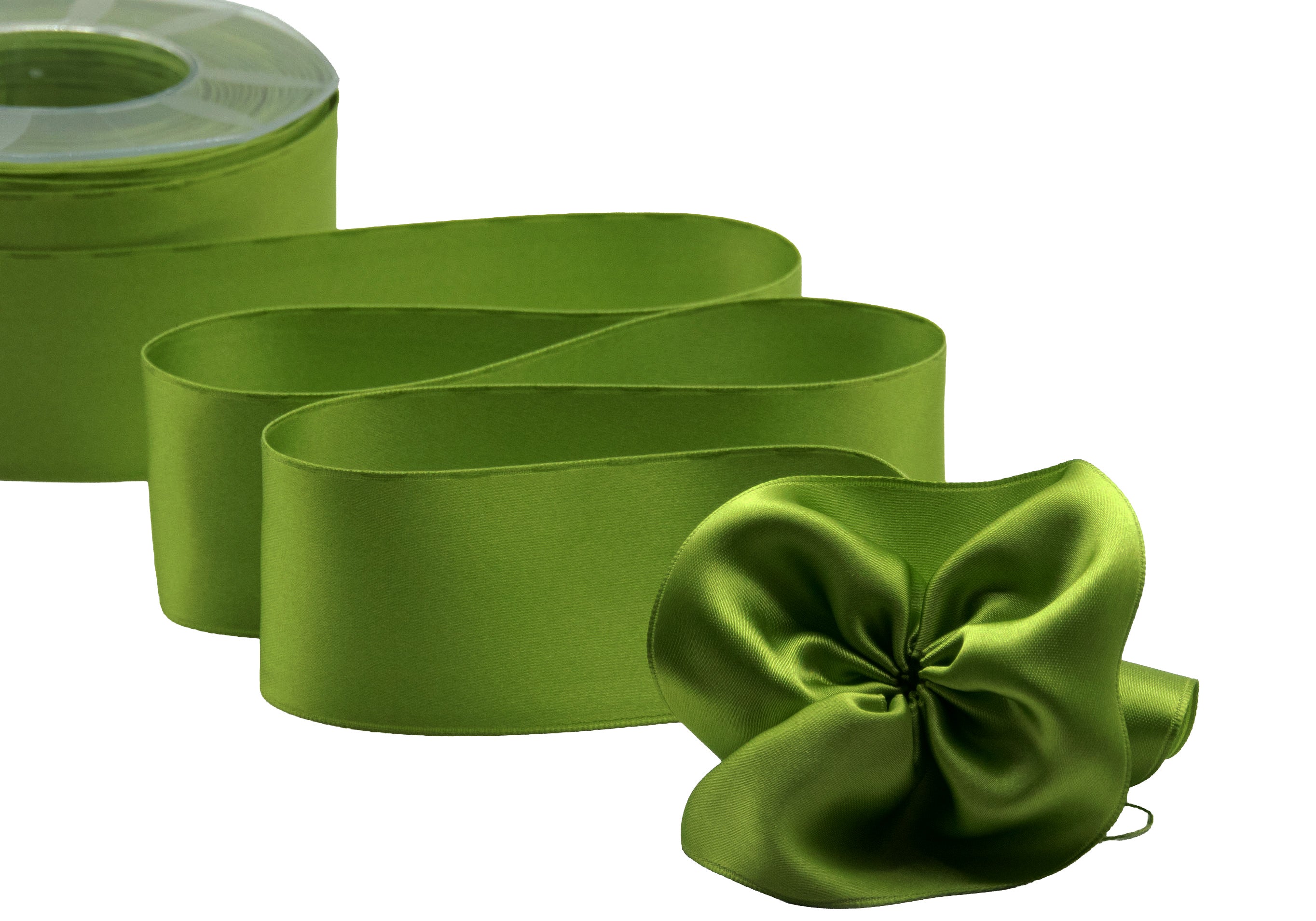 doppio raso tirante laterale 40 mm verde muschio
