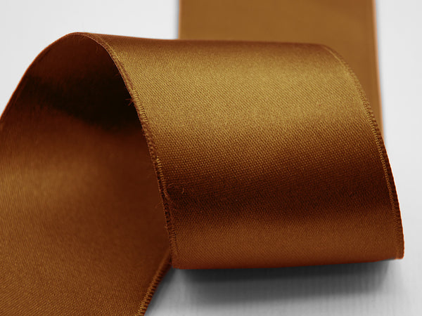 Double Satin 40mm Brown Side Tie
