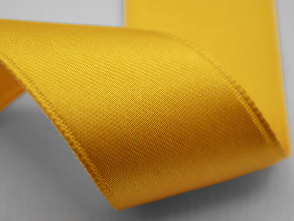 Double Satin 40mm Sun yellow side tie