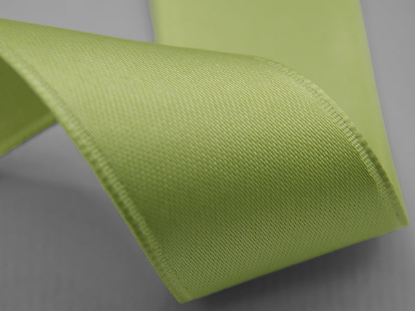 Double Satin 50mm Acid Green Lateral Tie