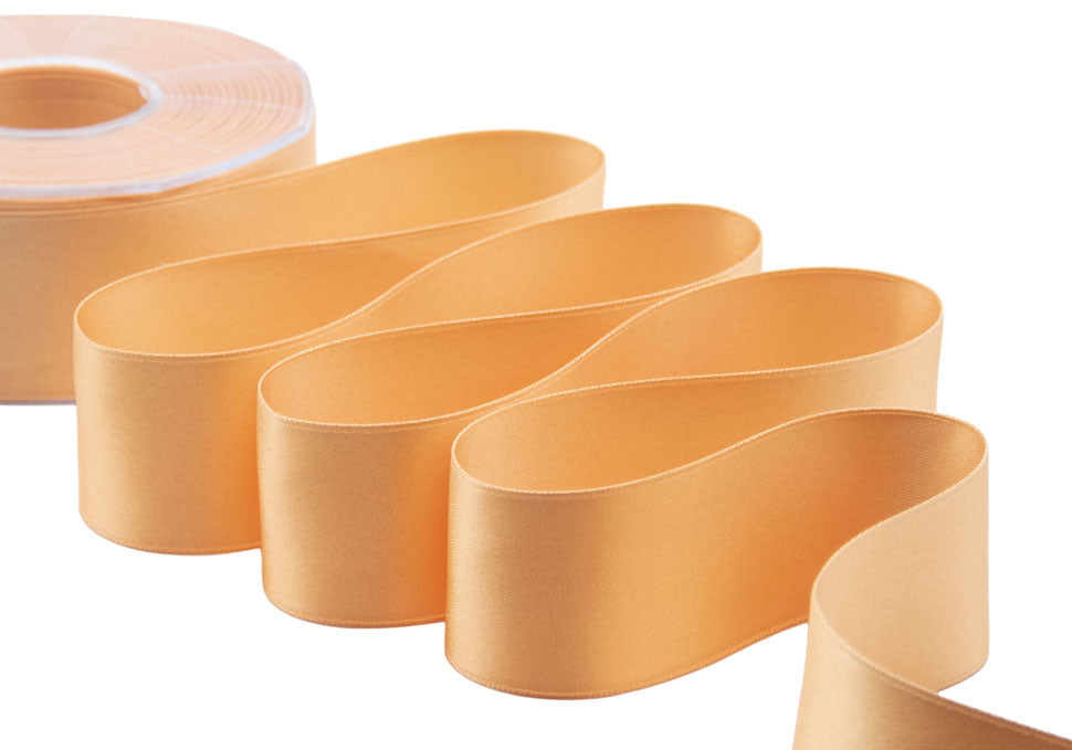 doppio raso 40 mm arancio albicocca