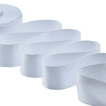 doppio raso 40 mm bianco ottico
