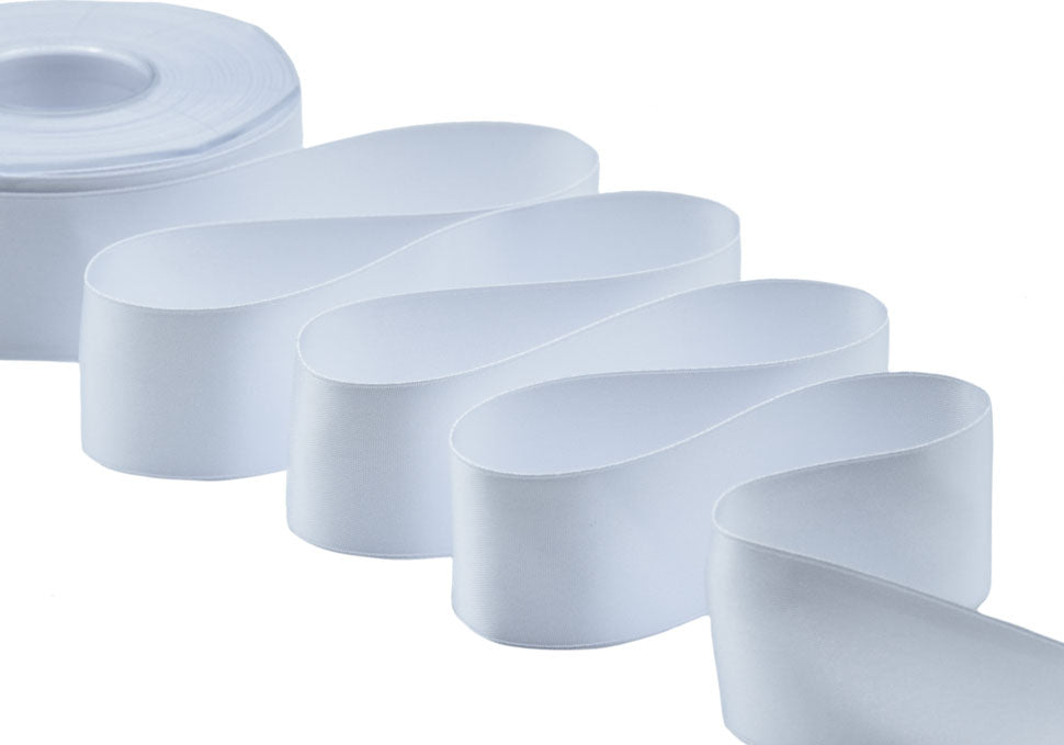 doppio raso 40 mm bianco ottico