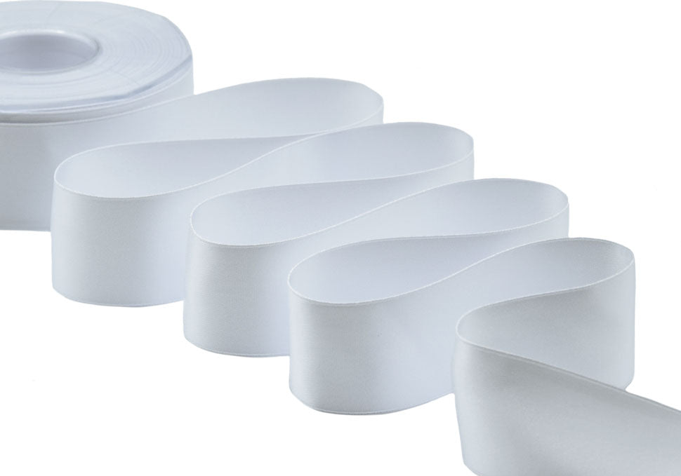 doppio raso 40 mm bianco naturale