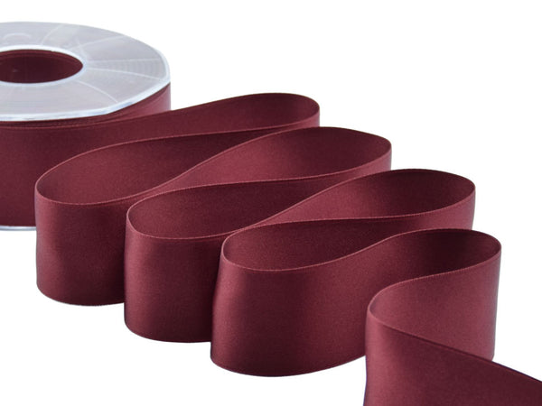 Double Raso 40mm bordeaux