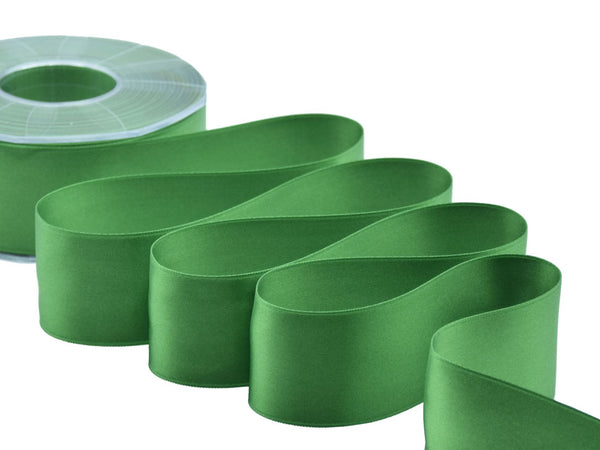 Double Satin 40mm green flag