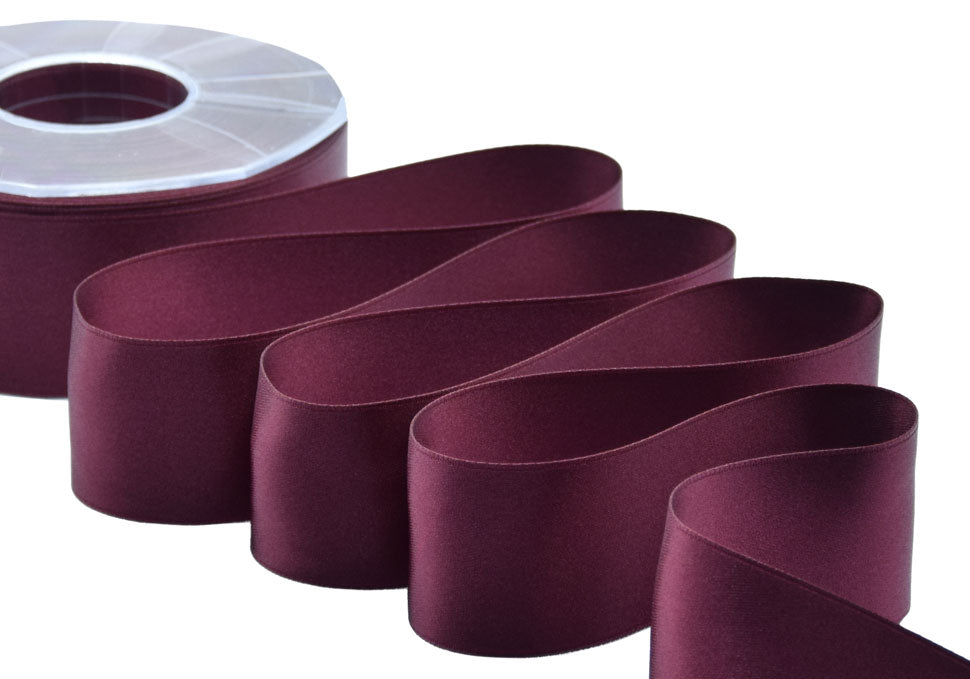 doppio raso 40 mm bordeaux scuro