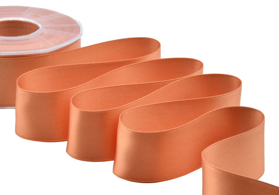 doppio raso 40 mm arancio pesca