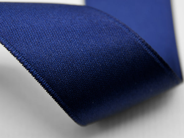 Double Satin 50mm Dark Blue Lateral Tie