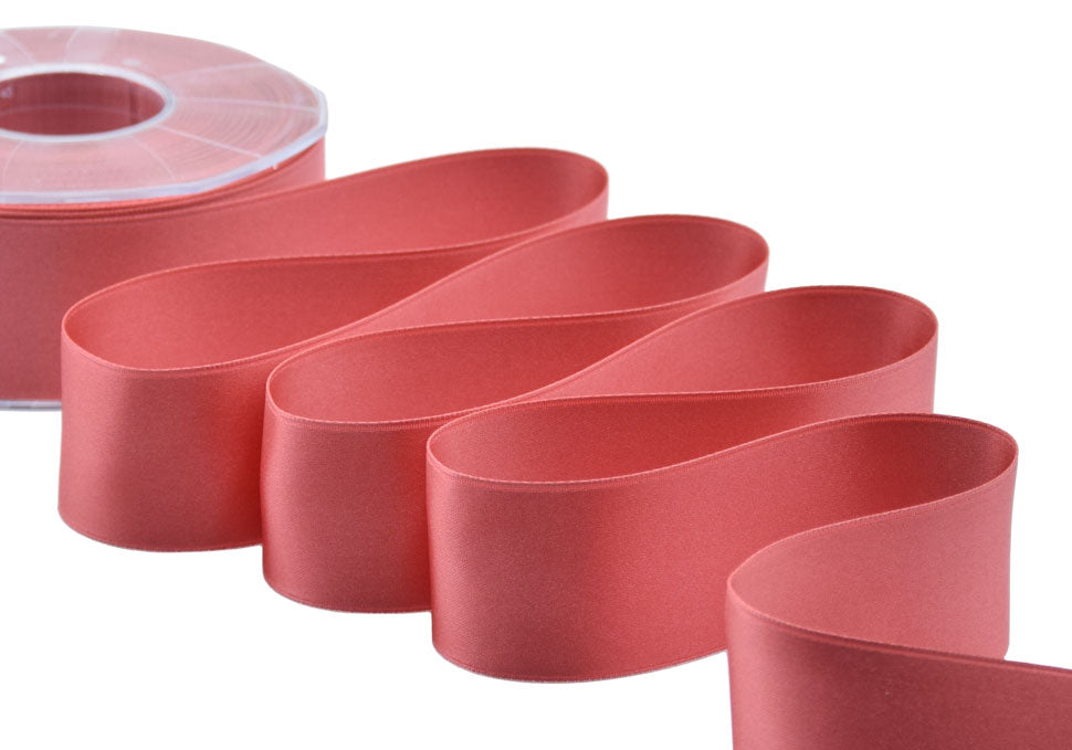 doppio raso 40 mm rosso corallo