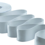 doppio raso 40 mm grigio perla