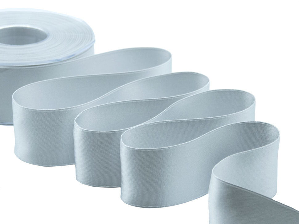 doppio raso 40 mm grigio perla