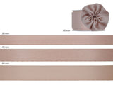 Double Satin 50mm Pink Baby Side Tie