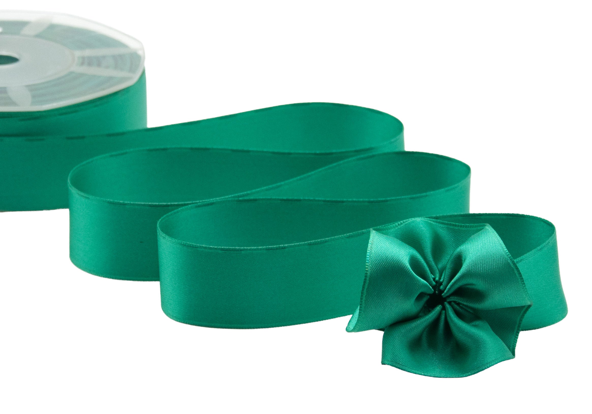 doppio raso tirante laterale 48 mm verde smeraldo