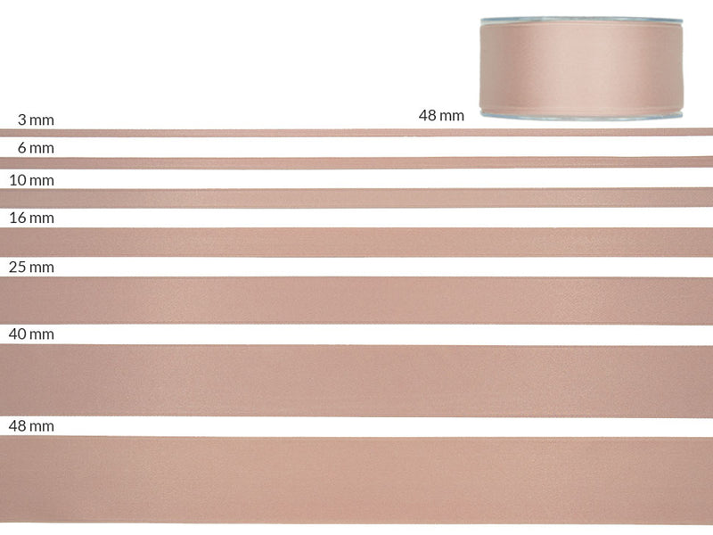 Double satin 50mm sauge