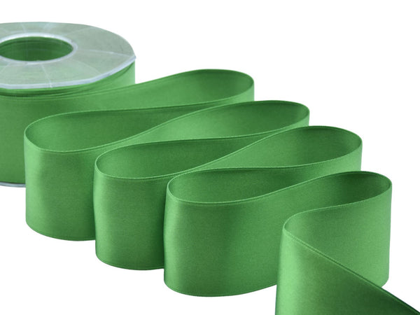 Double Satin 50mm green flag