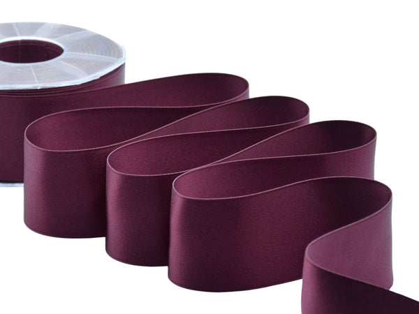 Double Satin 50mm bordeaux foncé