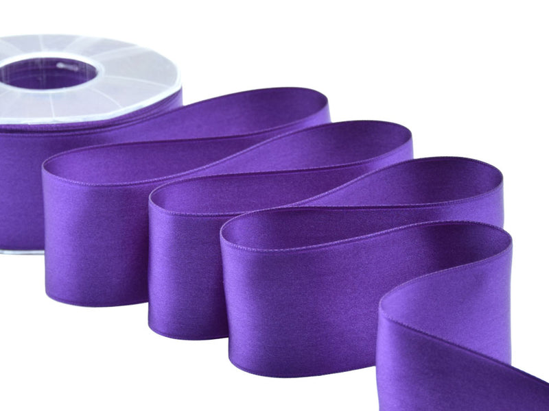 Double Satin 50mm eggplant