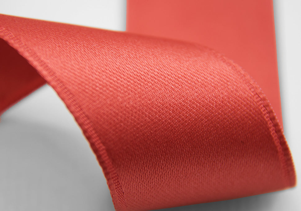 doppio raso 48 mm rosso corallo