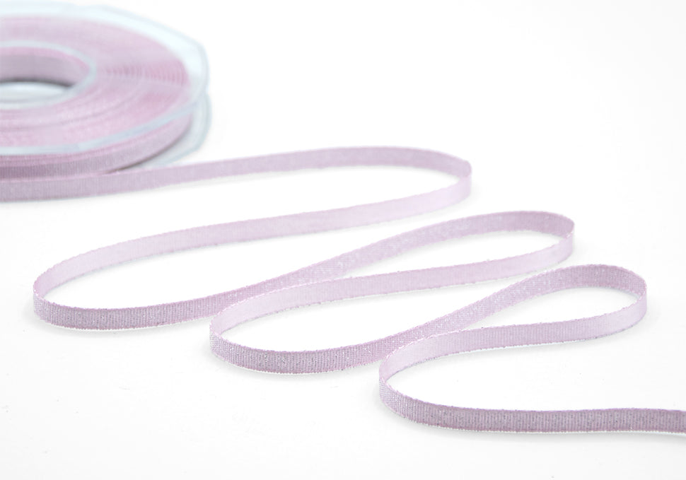 raso boutique lamè 6 mm rosa baby