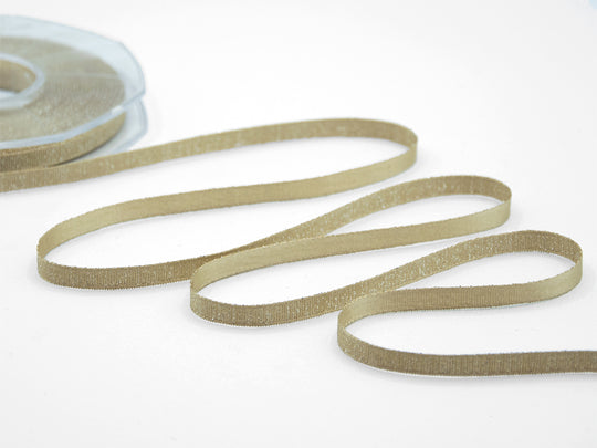 raso boutique lamè 6 mm beige