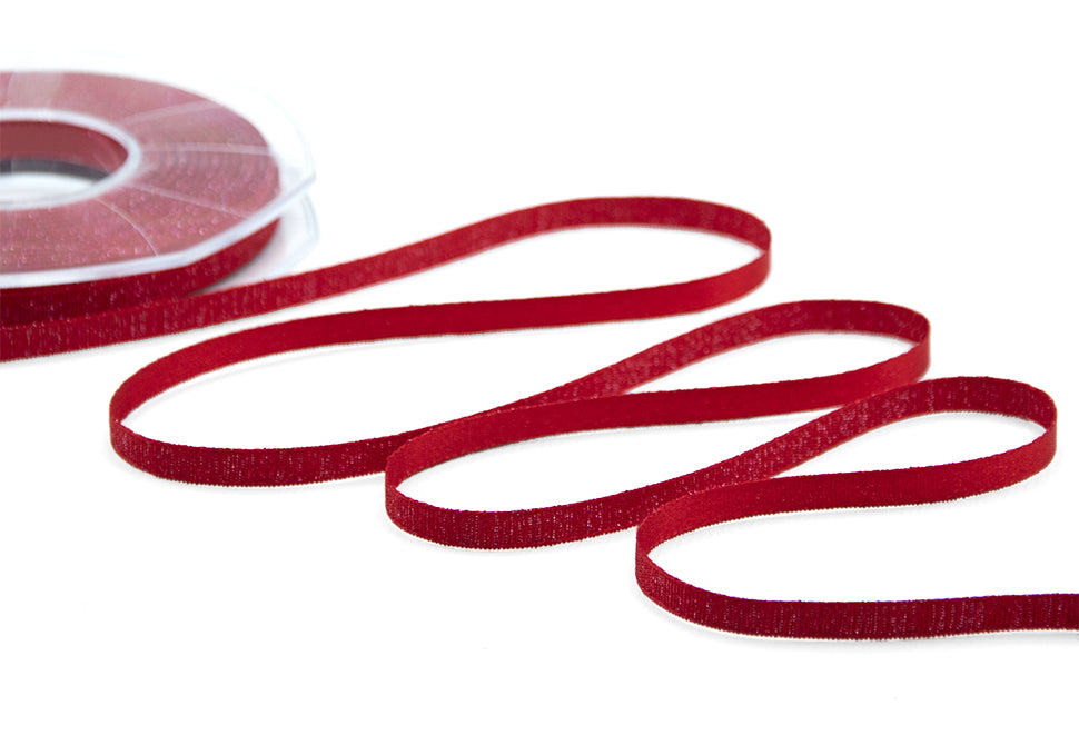 raso boutique lamè 6 mm rosso