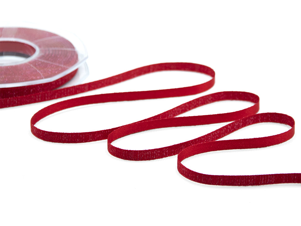 raso boutique lamè 6 mm rosso