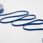 raso boutique lamè 6 mm blu scuro