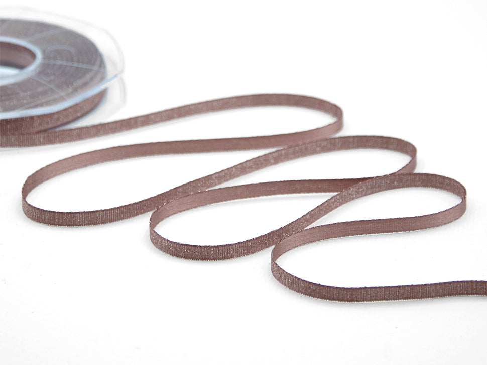 raso boutique lamè 6 mm vinaccia chiaro