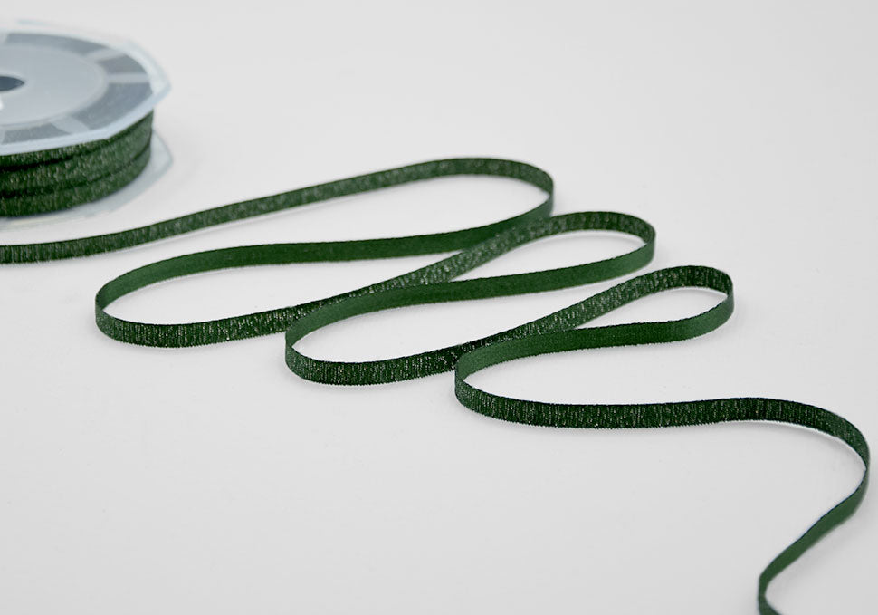 raso boutique lamè 6 mm verde inglese