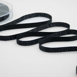 raso boutique lamè 10 mm nero