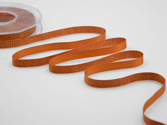 raso boutique lamè 10 mm arancio pesca