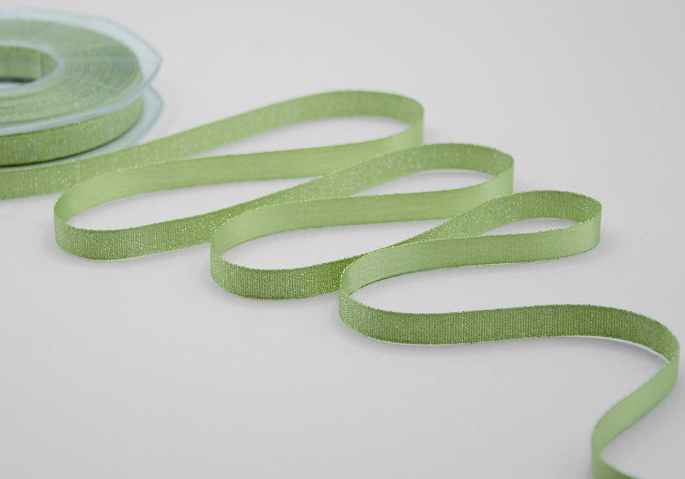 raso boutique lamè 10 mm verde prato