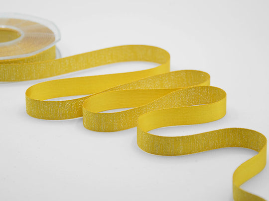 raso boutique lamè 16 mm giallo sole