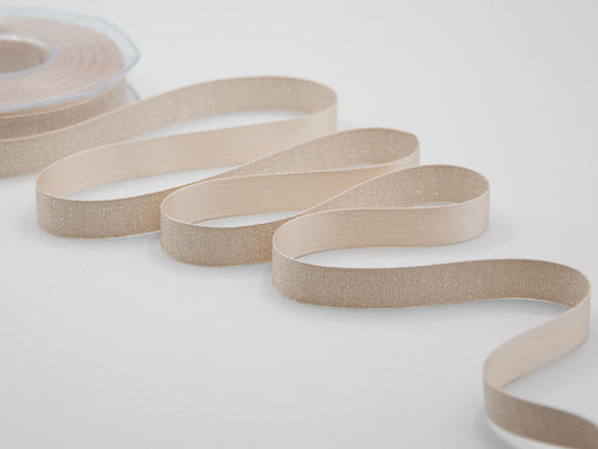 raso boutique lamè 16 mm albicocca chiaro