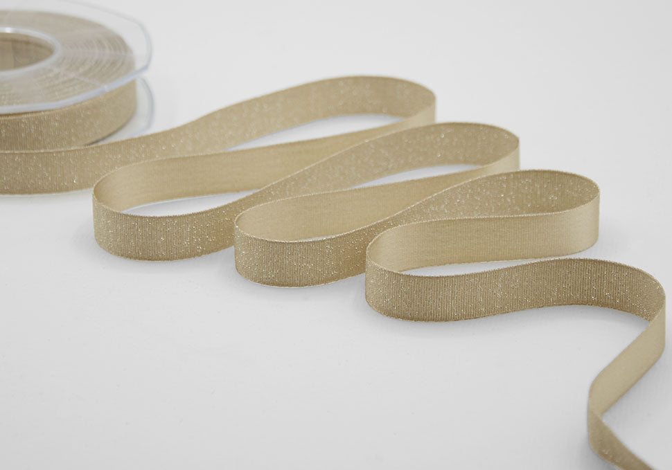 raso boutique lamè 16 mm beige
