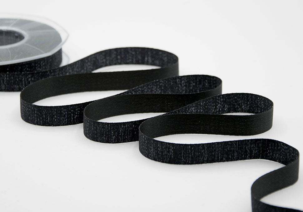 raso boutique lamè 16 mm nero