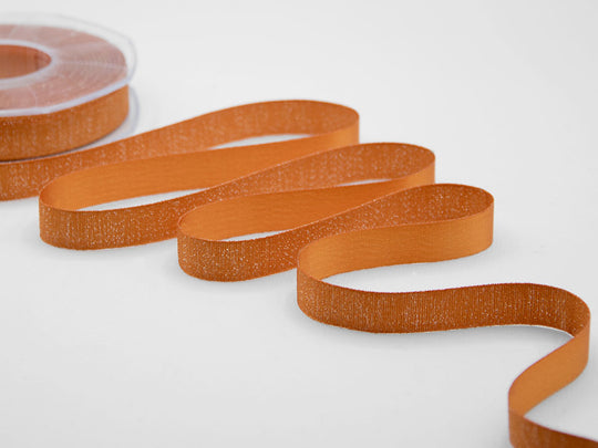 raso boutique lamè 16 mm arancio pesca